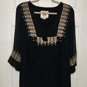 Figue Embroidered Beaded Maxi Dress